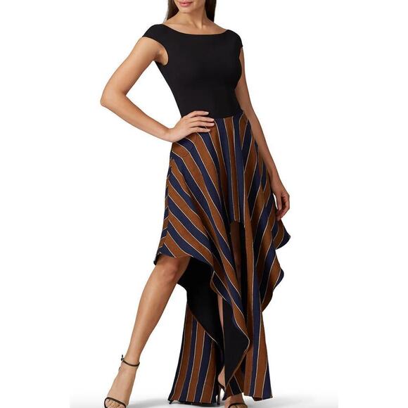 Esteban Cortazar Dresses & Skirts - Esteban Cortazar Striped Open Back Dress SZ 42